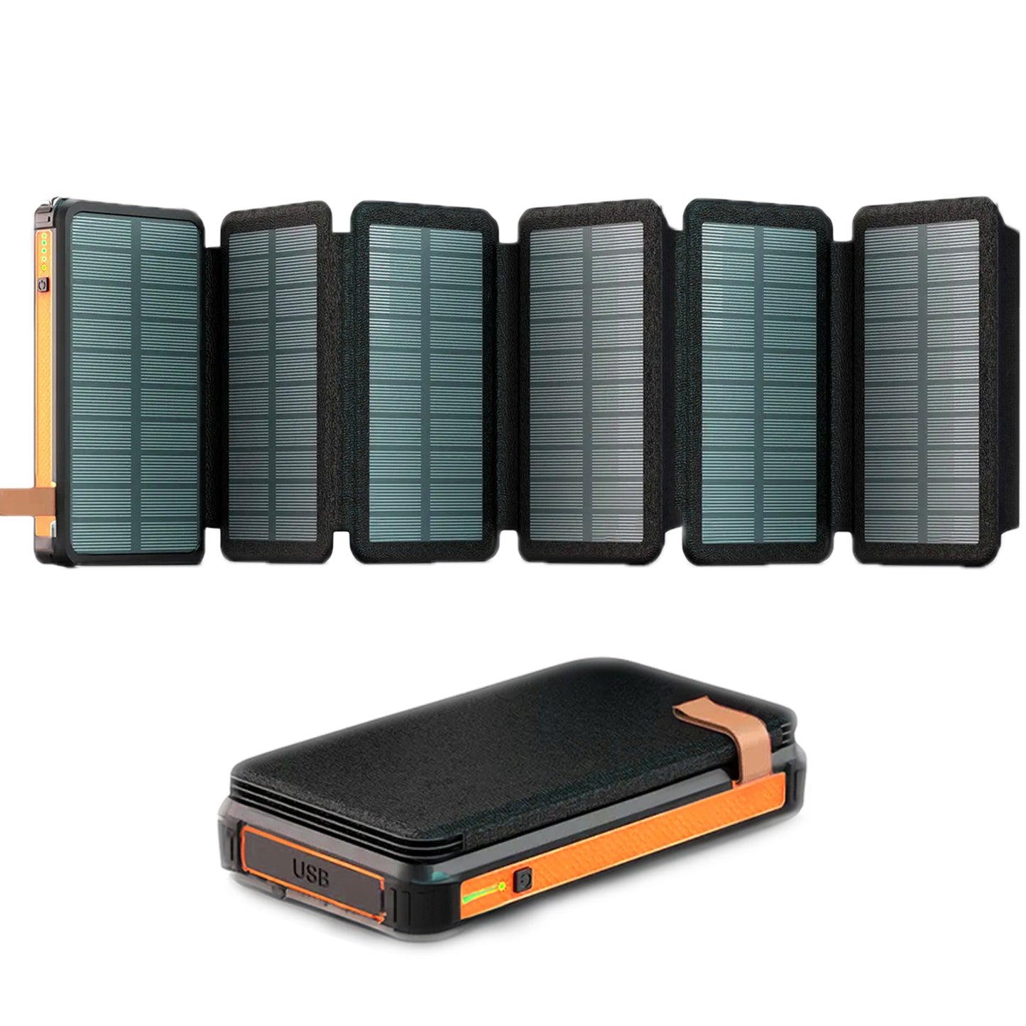 Ausverkauf: Solar Powerbank Extreme 2.0 - 6 faltbare Panels - USB-C Fast Charging Testsieger mit 25000mAh