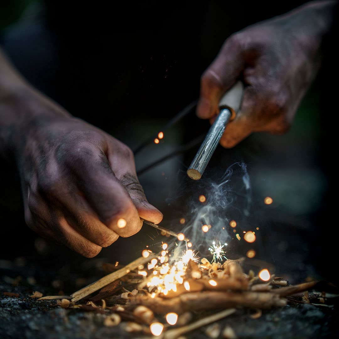 Premium firesteel - magnio strypas su avarine apyranke