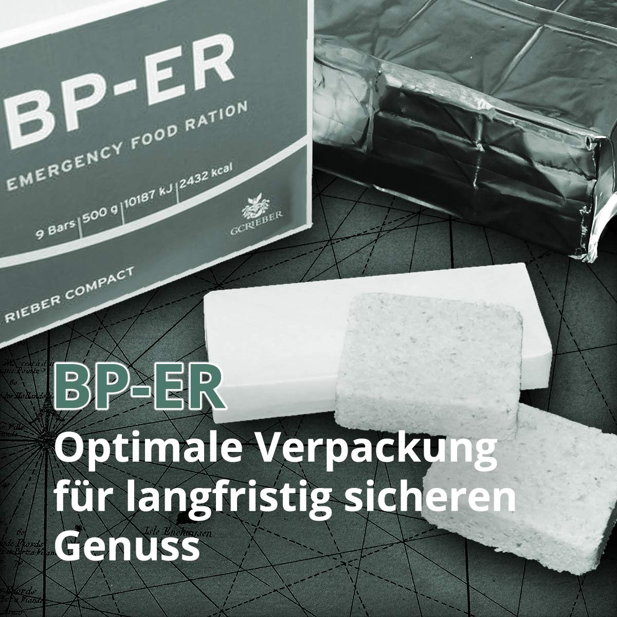 Emergency Ration BP-ER - Kompaktiškas, patvarus, lengvas avarinis davinys BP-ER
