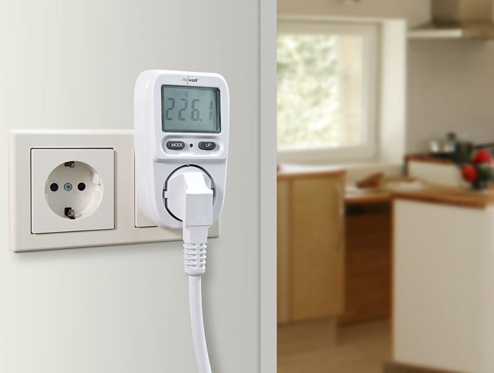 Energijos sąnaudų skaitiklis/elektros sąnaudų skaitiklis - iki 3680 vatų