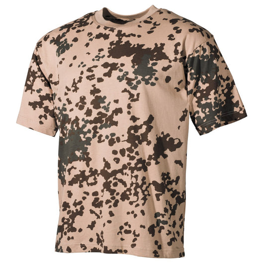 JAV marškinėliai, pusrankovėmis, BW tropinis kamufliažas, 170 g/m²
