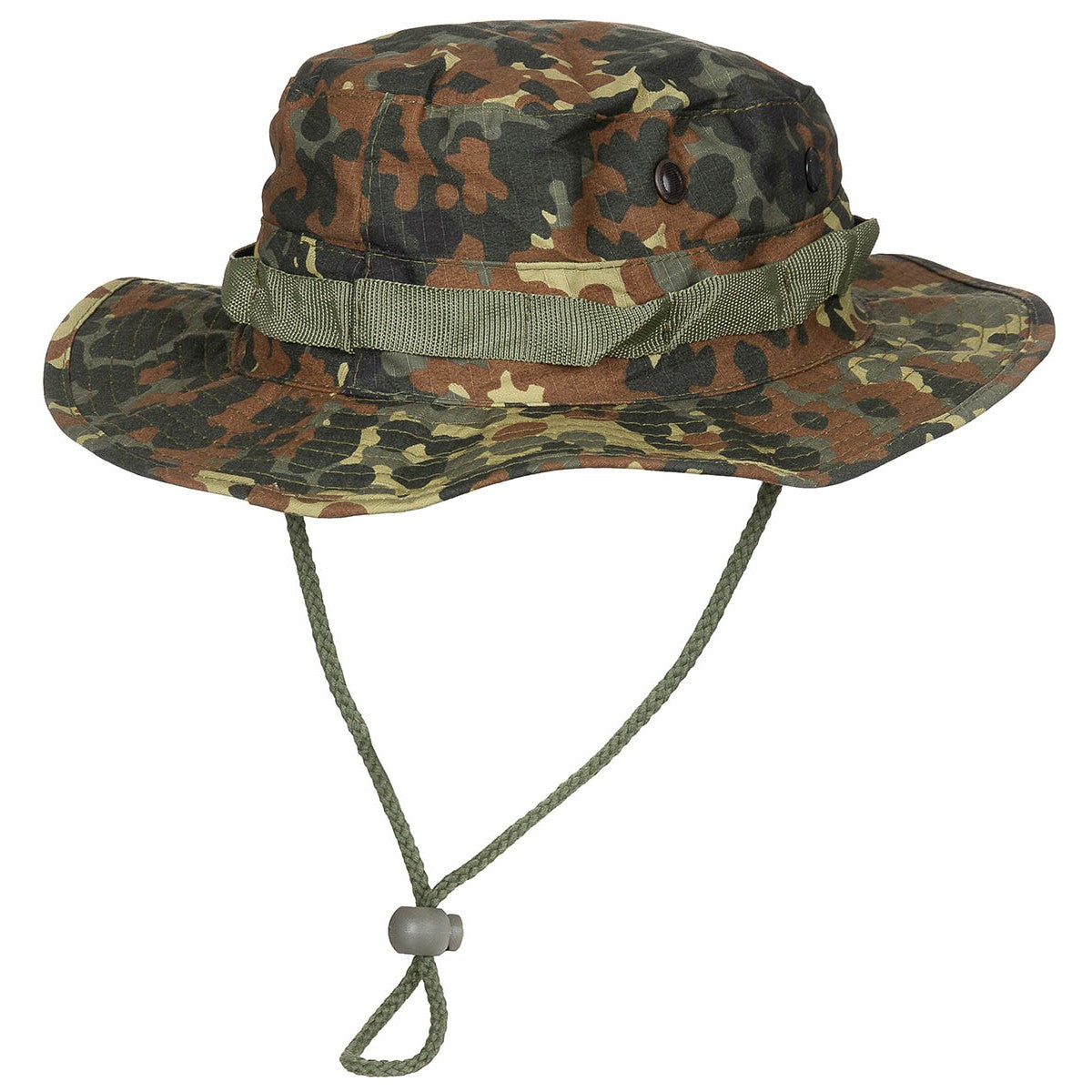 Taktinis kamufliažas - krūminė kepurė, smakro dirželis kamo žalias