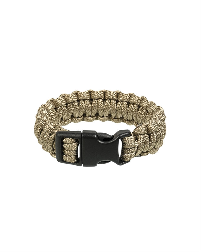 Paracord apyrankė 22mm Coyote taktinė apyrankė