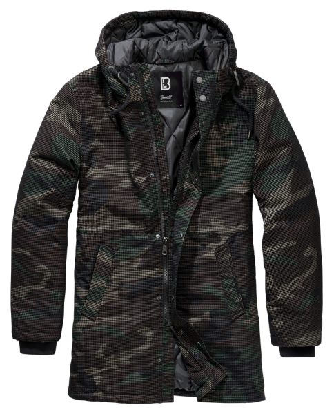 Grid camo parkas