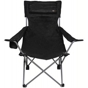Sulankstoma kėdė, "Deluxe", juoda, atlošas ir. porankis