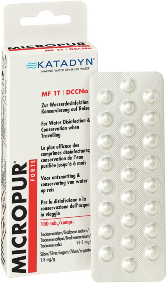 Vandens dezinfekcijos tabletės - 100 tablečių