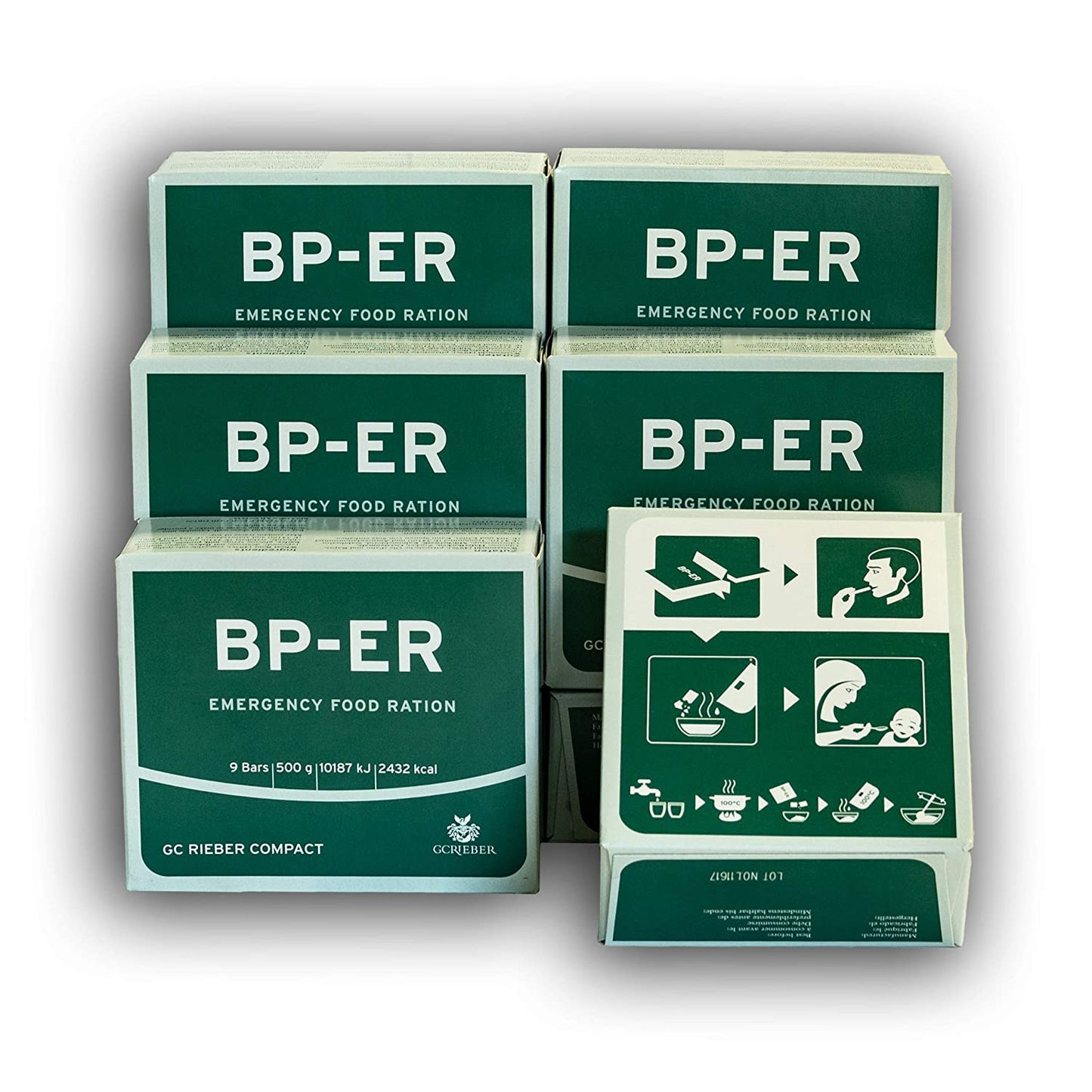Avarinis davinys BP-ER 14 dienų apie 35000 kcal - Kompaktiškas, patvarus, lengvas maistas BP-ER