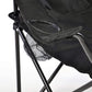 Nexos rinkinys 2 žvejų kėdės, sulankstomos kėdės, stovyklavimo kėdės, sulankstomos kėdės su porankiais ir puodelių laikikliais, praktiškas, tvirtas, šviesiai juodas
