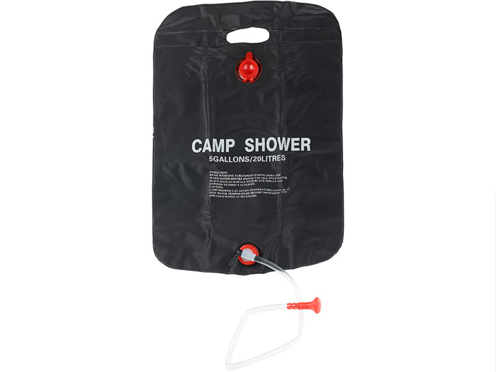 Kempingo dušas / saulės dušas - 20 litrų - avarinis dušas - dušas, skirtas eiti - dušo krepšys / dušo krepšys - avarinis dušo krepšys