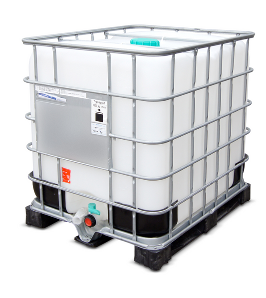 IBC konteineris - 1000 litrų - plastikinis padėklas - konteineris - skysčių talpa - tarpinis birių krovinių konteineris - birių krovinių konteineris - grotelių bakas - transportavimo konteineris