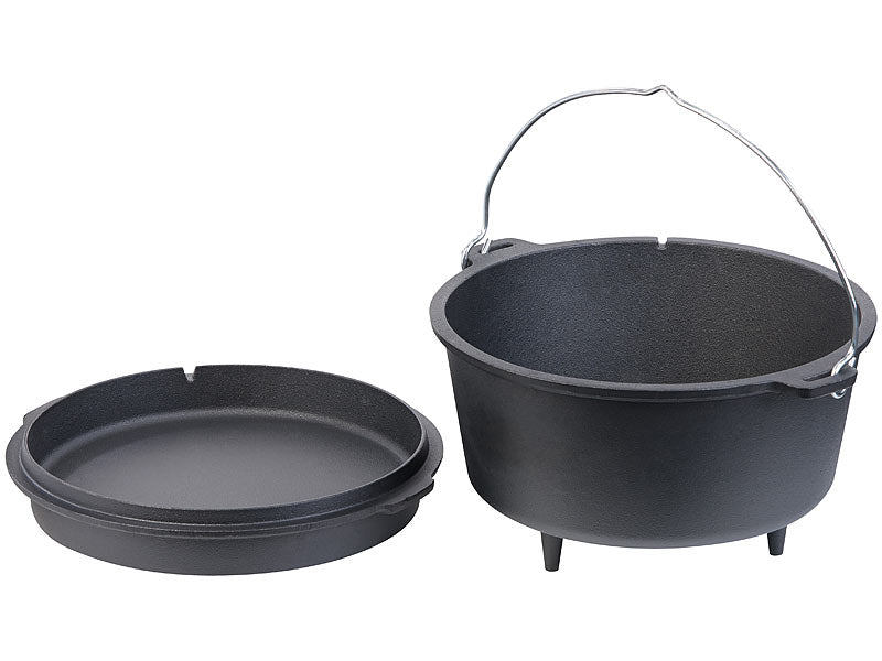 Dutch Oven 3l - ketaus puodas skirtas lauke ir stovyklavimui